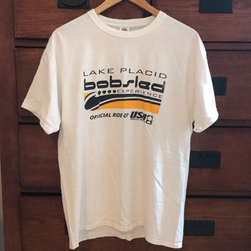 Vintage Mens Size Large, Lake Placid Bobsled Experience - Official Ride of USA